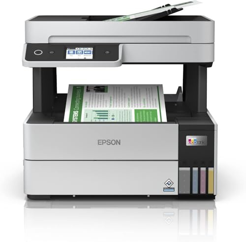 Epson EcoTank ET-5170 Ink Tank Printer | Small Office & Business Use | Wireless & Ethernet | A4 | Print, Copy, Scan, Fax | Double-Sided Printing | 6.1cm Touchscreen | ADF