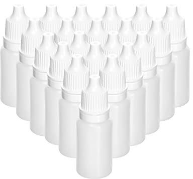 QWORK® 150 Stück 10 ml Kunststoff Tropfflasche, Fläschchen zum Träufeln, Tropfflaschen für flüssige Proben