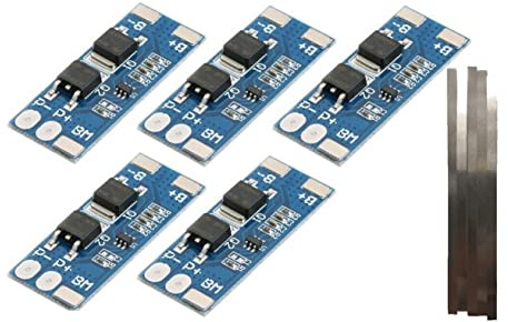 5 Stück 2S 8A Li-Ion Lipo Akku 7,4 V 8,4 V 18650 Schutzplatine BMS PCM 15A Spitze + 5 Stück Nickelstreifen