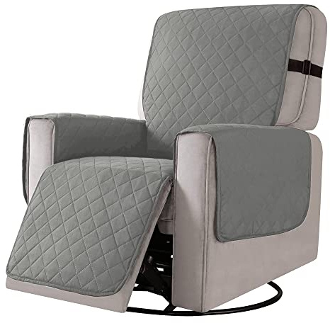 Time to Sparkle Recliner Slipcover - Light Grey | 1 Pack Waterproof Recliner Slipcover Protector Machine Washable Furniture Protector Cover for Kids and Pets