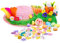 45 Stück Mädchen Make Your Own Ostern Mützen Set Kinder Osterhauben Kit Komplettes Bastelpaket Osterhauben Deko Mädchen Mütze mit Küken Blumen Federn Nest Karotten Aufkleber Hanf Seide