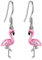 Flamingo Ohrringe Damen 925 Sterling Silber Rosa Flamingo Ohrhänger Tierschmuck Weihnachtsgeschenke für Damen Mädchen Teen