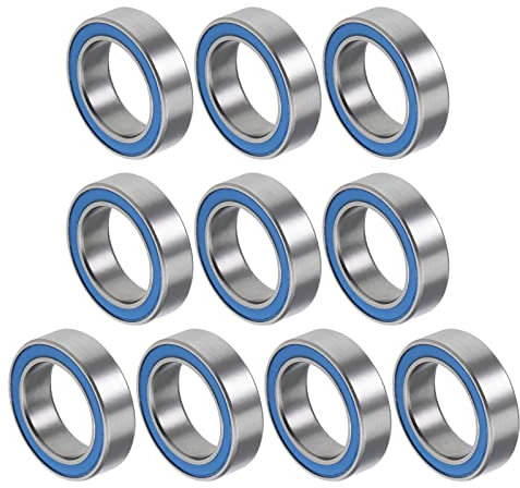 QUARKZMAN 6700-2RS 10x15x4mm Kugellager x 10Stk Chromstahl Doppelt versiegelt für Maschinen Werkzeuge DIY-Projekte Blau