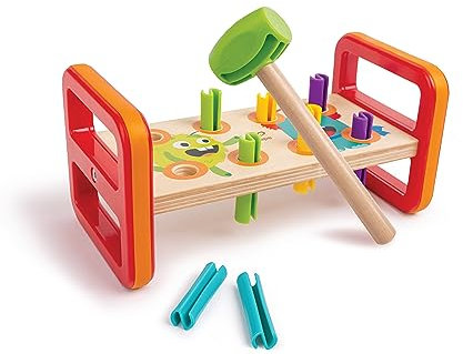 Hape- Banc à Marteau de Couleur Assortie, E0492
