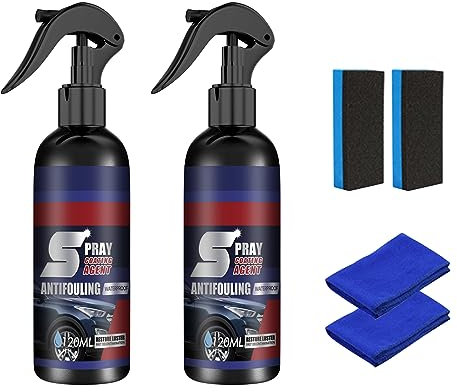 Politur Auto Nano Spray, Lackreiniger Für Autolacke, High Protection 3in1 Spray, Autolack Außen Restaurator, Motorräder Lack Reparatur (2 Stück)