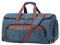 Vessgra Anzugtasche, Wasserdichter Kleidersack Reisetasche, 2 in 1 Kleidersack Tasche Kleidersack Reise, Canvas Travel Garment Bag Handgepäck Anzug Herren Damen mit Schuhfach (Blau)