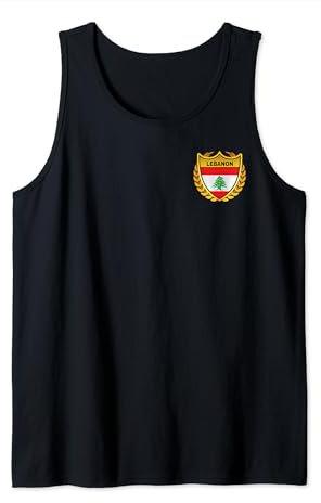 Maillot Liban foot Drapeau Liban Football Cadeau Libanais Débardeur