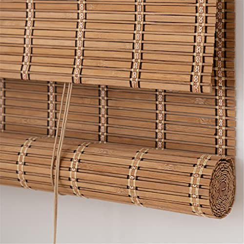 Pergola-Rollos aus Bambus für den Außenbereich, 75% Verdunkelung, Jalousien für Fenster und Türen im japanischen Stil, 70 cm/90 cm/110 cm/130 cm breit (Größe: 130 x 240 cm/51 x 95 Zoll)