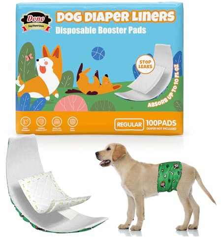 Dono Hundewindeln für Rüden und Hündinnen, Hundewindeleinlagen Ultra-absorbierend, 100 Stück