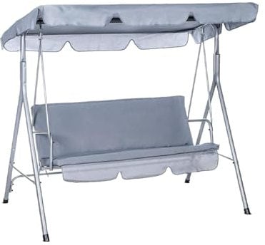 Sunny Star Dondolo 3 POSTI 170x113x154 Struttura in Acciaio Grigio