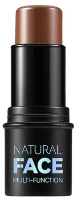 Bronzer Stick, Crème Stick Contour Mat, un bâton de contour et de modelage professionnel facile à utiliser, qui crée une couverture, dure longtemps et résiste à l'eau (#6, moyen)