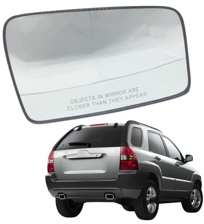 ALOEU Aussenspiegel Glas Ersatz Spiegelglas für kia SPORTAGE 2005-2010 2010-2016 2016 876113W300 876213W300 87611-F1060 87621-F1060 87611-F1020 87621-F1020, Auto Seitenspiegel Beheizbar Wasserdicht