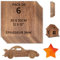 Winter Shore 3 mm Dünne Holzplatten zum Laserschneiden (6er-Pack) - 30 x 30 cm Sperrholz - Quadratische Bretter zum Bauen und Basteln - Walnussholz-Spanplatten