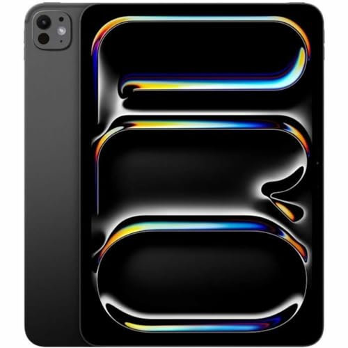 Apple 11 iPad Pro (M4): Ultra Retina XDR Display, 1 TB, 12 MP Querformat Frontkamera/12 MP Rückkamera, LiDAR Scanner, WLAN 6E, Face ID, Batterie für den ganzen Tag, Nanotexturglas – Space Schwarz