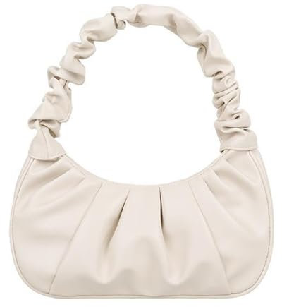YNYCIPZ Damen-Umhängetaschen,Damen Schulter-Crossbody-Tasche, PU-Leder-Clutch, Mädchen-Mode-Taschen-Umhängetasche (weiß)