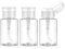 Dimeho 3 Stück Pumpflasche, Runterdrücken Nagellackentferner Flasche Hälter, Leere Pumpspenderflasche Durchsichtige Make-up-Acetonbehälter für Nagellack Make-up-Entferner 180 ml Durchsichtig