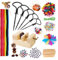 POFIBO Kastanienbohrer Kinder Set - Kastanienbohrer mit Halter, 328 tlg Kastanienset zum Basteln mit Kastanien, Kastanien Bastelset Kinder, Kastanienhalter Bastelset, Herbst Basteln mit Kindern