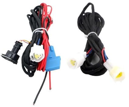 JASMKLX 12V / 24V Luft-Diesel-Heizung Kabelbaum Webstuhl Stromversorgung Kabeladapter Triangel + Bedienfeld Verlängerungskabel Fit for Auto