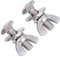 ChengyuWei Boulons Papillon, écrous à Oreilles, vis à Oreilles, boulons à vis avec écrou à Oreilles, boulons à vis Papillon, boulons Papillon en Acier Inoxydable, vis de plongée