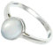 JEWELFORCE 925 Sterling Silber Weißer Mondstein-Edelstein-Ring für Herren und Damen, Stein-Bandring, Ring aller Größen, handgefertigter Schmuck JSR-1156BP_52 (16.6)