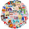 New York laptop sticker geschenke travel stickers aufkleber koffer New York city stickers aesthetic erwachsene sticker fotoalbum scrapbook aufkleber USA travel