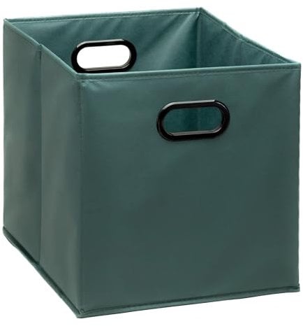 BOXIA.WORLD Perfect box for Kallax STORAGE BOX, 33cm x 38cm x 33cm (Dark green)