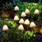 Festive Lights 10 LED Solar Pilze warmweiß Pilz Solarlampen für Außen Deko Pilzlampe Gartendeko Gartenleuchte Balkon Solarleuchten Solarstecker Wetterfest Solar Wegeleuchten