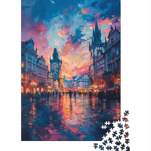 Big Ben Psychedelic Puzzle 1000 Teile für Erwachsene, Halloween-Geschenk, Puzzles für Erwachsene und Jugendliche ab 12 Jahren, 1000 Teile (38 x 26 cm) <