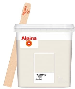 Alpina PANTONE Wandfarbe mit gratis Rührholz - Feine Farben für brillante Raumgestaltung - tropfgehemmt, geruchsarm & lösemittelfrei - matte Innenfarbe mit hoher Deckkraft