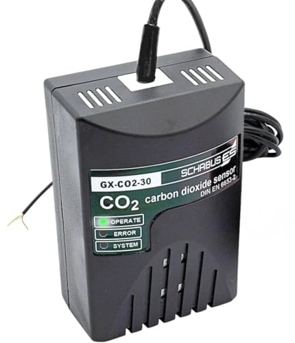 Schabus Elektrotechnik GX-CO2-30, CO2 Gassensor, Schwarz