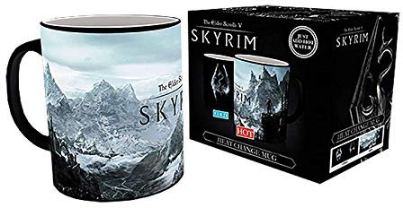 GB Eye Tasse à Motif changeant Selon la Chaleur Symbole Dragon Skyrim en céramique 15 x 10 x 9 cm