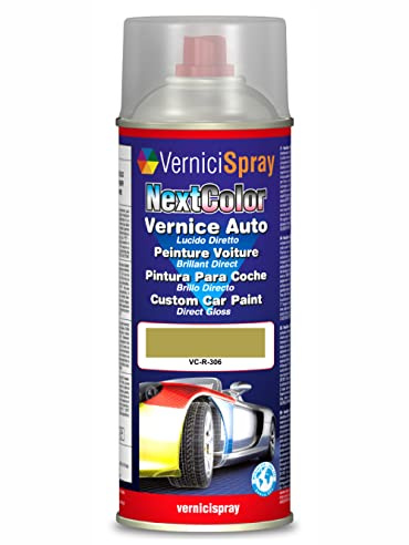 Bombe Peinture Voiture couleur compatible avec RENAULT TWINGO 306 JAUNE ANIS - Bombe de peinture dans Couleur originale du constructeur, 400 ml