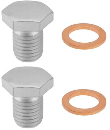 The Lord of the Tools 2 Tapones de Tornillo para Cárter de Aceite OE 11137535106 STC2034 Compatible con BMW Compatible con Land Rover Range Rover II 1994.07-2002.03 M12x1.5 con Anillo de Sellado