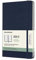 Moleskine - Horizontaler Wochenplaner/Tagesplaner, Terminkalender 18 Monate 2020/2021, Wochenplaner mit festem Einband und elastischem Verschluss, Format Large/A5 13 x 21 cm, Saphirblau, 208 Seiten