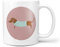 NOT JUST A PRINT Personalised Dog Mug with 27 Designs - Gift for Dog Lover, Ideal Secret Santa, Christmas Stocking Filler, Birthday, Mother’s Day or Father’s Day (Dachshund/Tan Sausage)