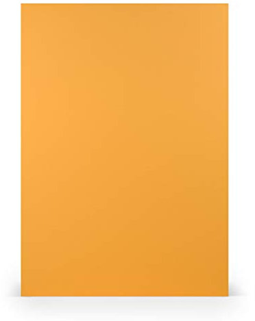 PAPERADO 100x Tonpapier DIN A4 - Ocker gerippt Orange Braun 160 g/m² Papierbögen - Bastelpapier in 29,7 x 21 cm Malen, Basteln & Drucken
