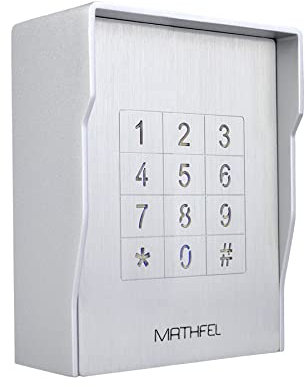 MATHFEL Smart Lock Elektronisches Türschloss für Haustür - Wetterfestes Codeschloss, IP66, Türöffner mit Code, Smartes Türschloss, Automatisches Türschloss AC230