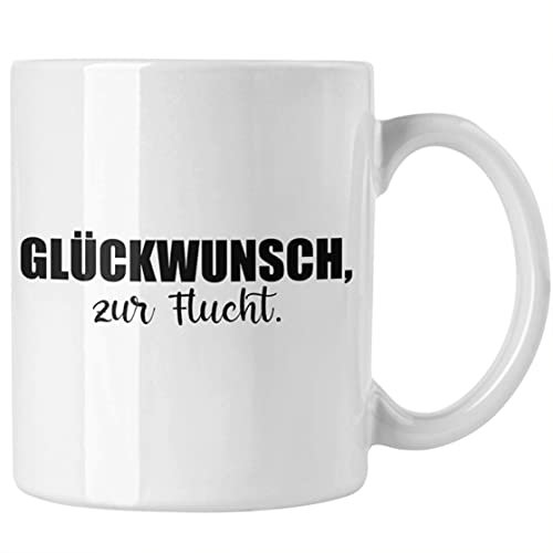 Jobwechsel Tasse Geschenk Kollegin Kollege Lustig Abschiedsgeschenk Sprüche - Glückwunsch Zur Flucht