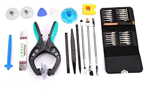 40 in 1 Öffnungs Werkzeug Schraubenzieher Reparatur,Professionelles Handy Demontagewerkzeug,mit Öffnung Zange Saugnapf Werkzeug für Diverse Smartphones,Tablets