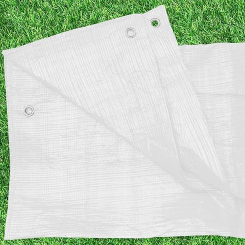 waterproof white tarpaulin,builders tarp,camping ground sheet/tent cover gazebo cover up, keep it dry and clean! (3m x 3m)