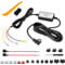 Range Tour Dashcam Hardwire Kit, Mini/Micro USB 12V-24V bis 5V Harter Draht Auto Ladegerät Kabelsatz Kit mit Sicherung und Sicherungshahnkabel für Dashcam GPS Parkmodus und den Niederspannungsschutz