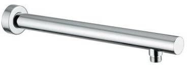 Braccio doccia satinato tondo (35 cm)