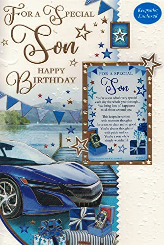 KT7510B/02 Geburtstagskarte mit Andenken, 22,9 x 15,2 cm