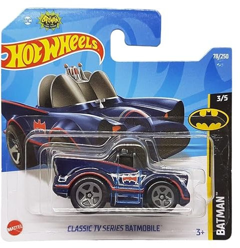 Hot Wheels - Classic TV Series Batmobile - Batman 3/5 - HCW60 - Short Card - Tooned Version - DC - Mattel 2022