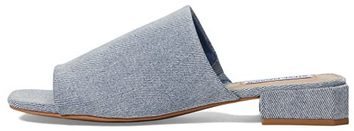 Steve Madden Damen Anders Sandale mit Absatz, Denim, 38 EU