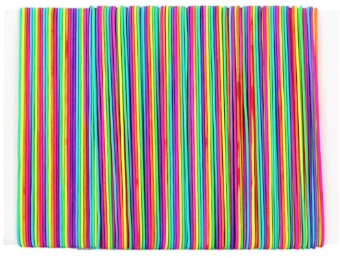 Filo Per Braccialetti Arcobaleno,Filo Elastico Per Braccialetti Resistente Colore,Filo Elastico Colorato Filo Perline,Filo Elastico Per Braccialetti Colore,Cordoncino Elastico Arcobaleno,40M
