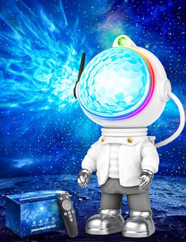 LBSTP Astronaut Galaxy Star Projector Light: Starry Night Light Projector with Nebula Galaxy Projector Light for Bedroom Timer and Remote Control Space Buddy Projector Light for Kids and Adults