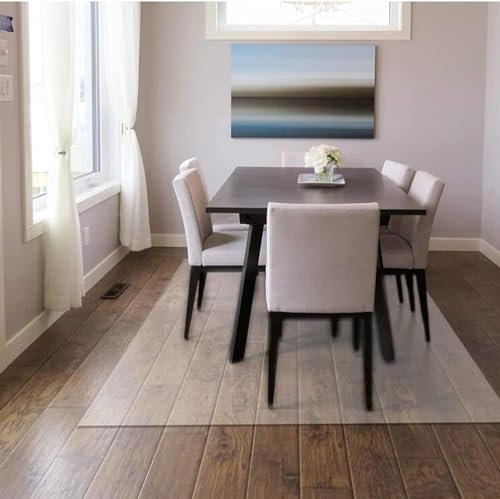 Durchsichtige Pvc-schreibtischstuhlmatte 1,5 Mm Rutschfeste Transparente Matten Für Harte Böden Rechteckige Bodenschutzmatte Für Hartholz-/fliesenboden Ein(Size:110x460cm/42.9x179.4in,Color:gefrostet)