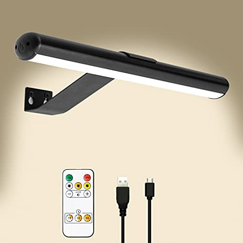 Wireless Lampe Murale à Télécommande Paquet de 2 drahtloses geführtes Bild-Licht wiederaufladbares batteriebetriebenes Malerei-Licht mit Fernbedienung zum Malen mit Helligkeits-Dimmable volles Metall
