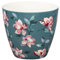 GreenGate Latte Cup CLAIR DUSTY GREEN Grün mit Blumen Kaffeebecher 300 ml